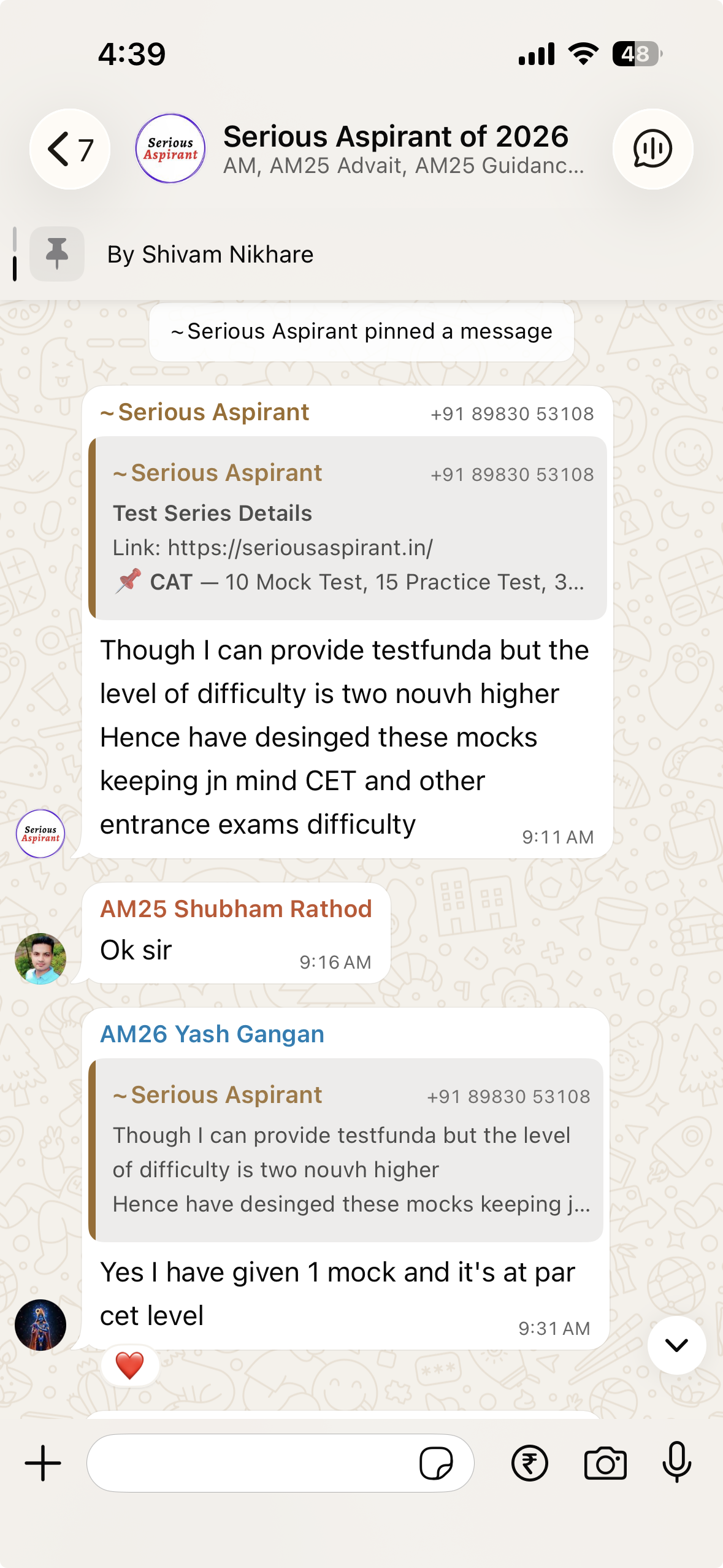 Serious Aspirant single feature